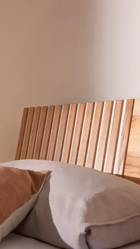 Bettgestell Tigris - Liegefläche ca. 180x200 cm, Kernbuche massiv, geölt