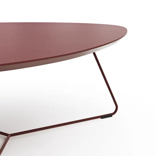 Couchtisch Fano - LBH ca. 87x78x33 cm, Fenix, Bordeaux