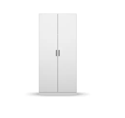 Drehtürenschrank RHONDA- B ca. 91 cm, Weiß