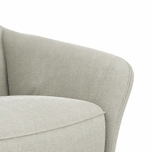 Drehsessel Houston Relax - Größe M, inkl. Relaxfunktion + Gasdruckfeder, Stoff, Natur