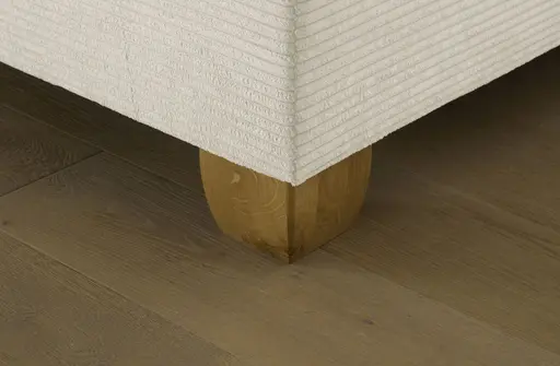  Boxspringbett HADAI- Liegefläche ca. 180x200 cm, Stoff, Creme, Bonell, Inkl. Topper