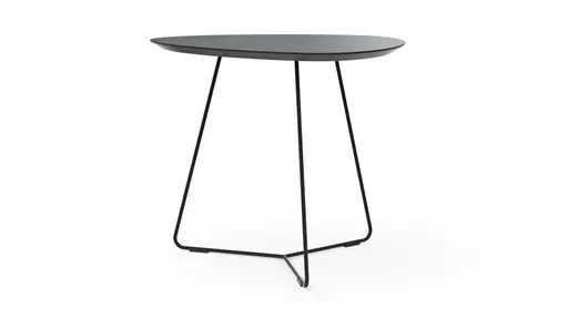 Ecktisch Fano - LBH ca. 59x50x50 cm, Fenix, Schwarz