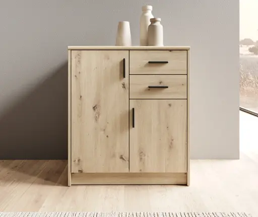 Kommode - B ca. 74 cm, Artisan Eiche Nachbildung