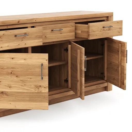 Sideboard Farmingdale - Eiche massiv, natur geölt