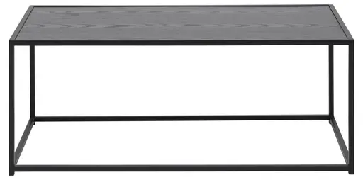 Couchtisch - Esche schwarz, Metall schwarz