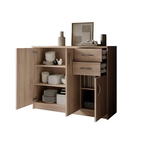 Kommode - B ca. 109 cm, Sonoma Eiche Nachbildung