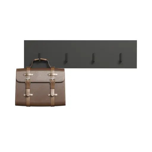 Garderobenpaneel - B ca. 80 cm, Anthrazit