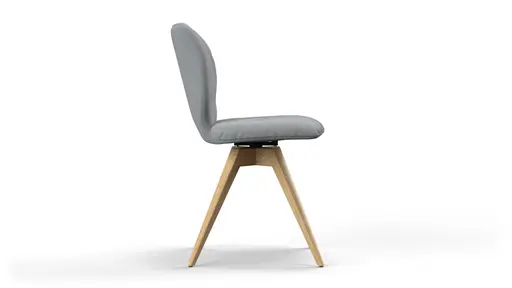 Stuhl Saltino - Stoff, Hellgrau