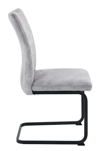 Freischwinger - Stoff, Vintage Silber