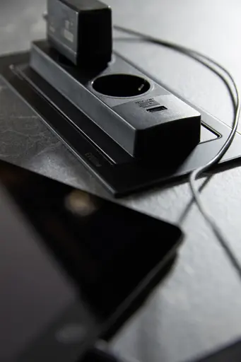 Inselküche 51.230 CO 5 525, Kaschmirbraun matt 