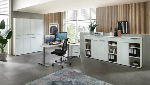 Büroschrank - B ca. 40 cm, Weiß