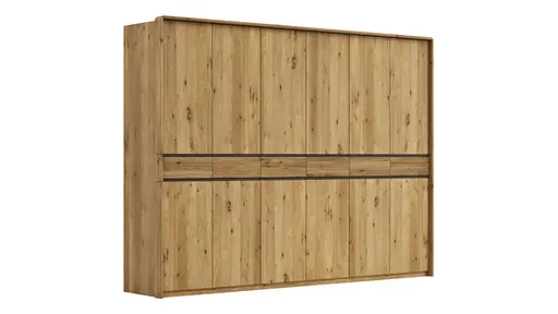 Drehtürenschrank Baltimore - inkl. Passepartout, B ca. 297 cm, Wildeiche massiv