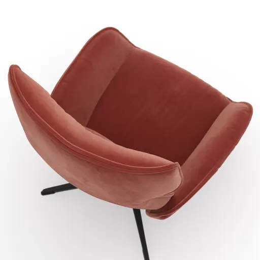 Relaxsessel Helge - Stoff, Koralle