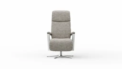   Drehsessel Enno Lazyline - Größe L inkl. Relaxfunktion, Stoff, Silber