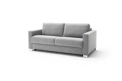 Sofa Nuoro - 2,5-Sitzer inkl. Schlaffunktion, Armlehne 1, Stoff, Grau