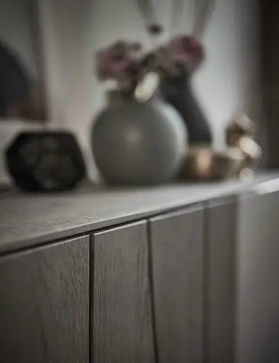 Sideboard Mileto - Asteiche massiv, Platin geölt