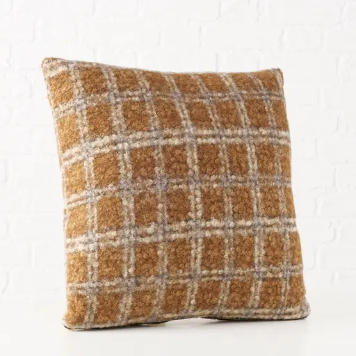 Deko-Kissen - BL ca. 45x45 cm, Braun/Grau