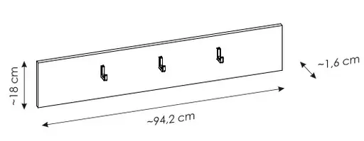 Paneel - B ca. 94 cm, Kaschmir