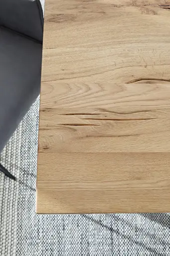 Esstisch Dinner - LB ca. 180x100 cm, Balkeneiche massiv