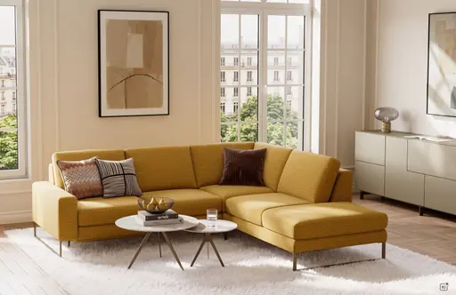 Couchtisch Volaris P - DH ca. 50x34 cm, HPL, Graubeige