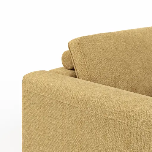 Sofa Solano - 3-Sitzer, Stoff, Honiggelb