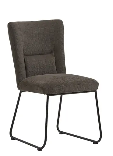 Stuhl Gainesville - Stoff, Schlammgrün