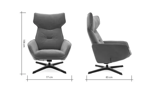 Relaxsessel Helge - Stoff, Koralle