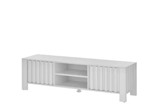 TV-Lowboard - B ca. 154 cm, Weiß