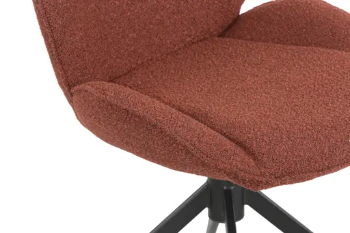 Stuhl MIRNA - drehbar, Stoff, Rost