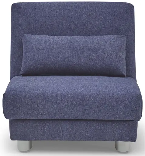 Funktionssessel EASY Optik A - 1-Sitzer, 80 cm inkl. Schlaffunktion, Stoff, Blau