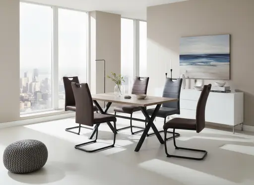 Esstisch - LB ca. 140x90 cm, Eiche Dekor