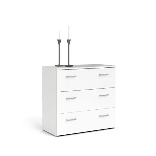 Kommode - B ca. 74 cm, Weiß