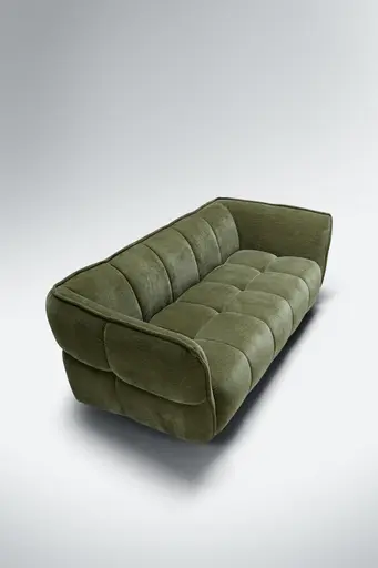 Sofa Hedda - 3-Sitzer, Chenille, Khaki