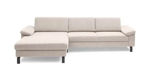 Ecksofa CALM Move - Ecke links, 2,5-Sitzer, Microfaser, Natur