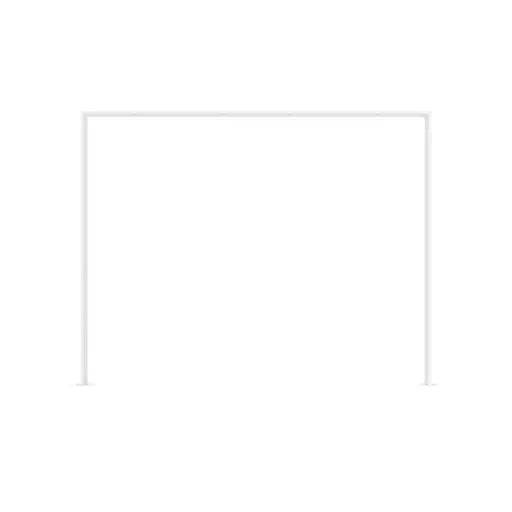 Schwebetürenschrank- inkl. Passepartout, B ca. 316 cm, Weiß, Spiegel