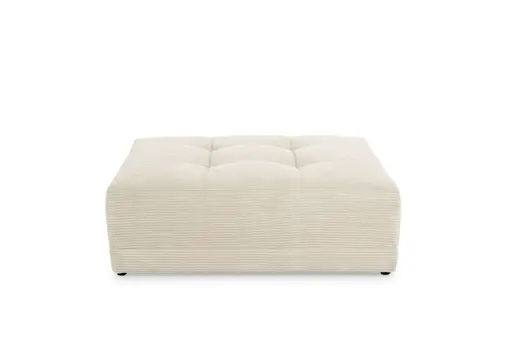 Hocker JANNI - Stoff, Creme
