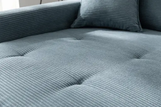 Ecksofa-  Ecke links, 3-Sitzer, Stoff, Petrol