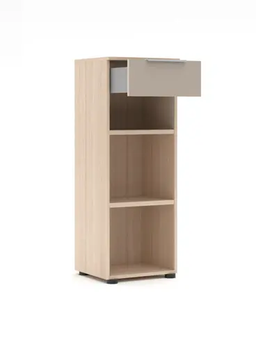 Büroregal - B ca. 40 cm, Riva Eiche Nachbildung, Kaschmir