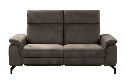 Sofa - 2-Sitzer, Stoff, Dunkelbraun