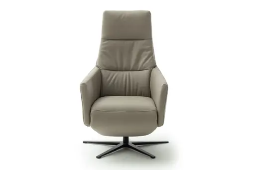 Sessel Possitano - motor. Relaxfunktion mit Herz-Waage-Funktion, Leder, Beige