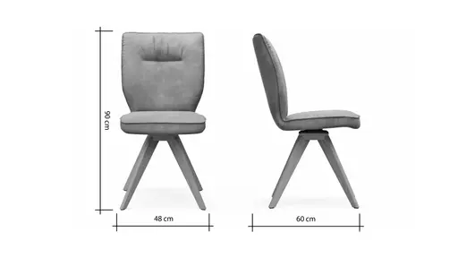 Stuhl Westmore - Stoff, Anthrazit