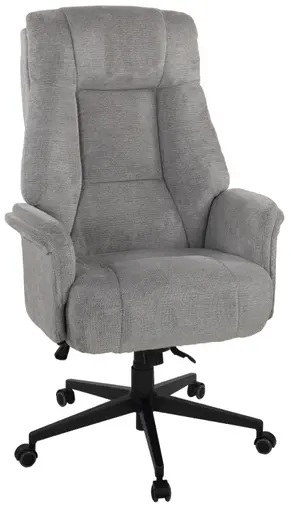 Drehstuhl - drehbar, höhenverstellbar, Webstoff, Grau