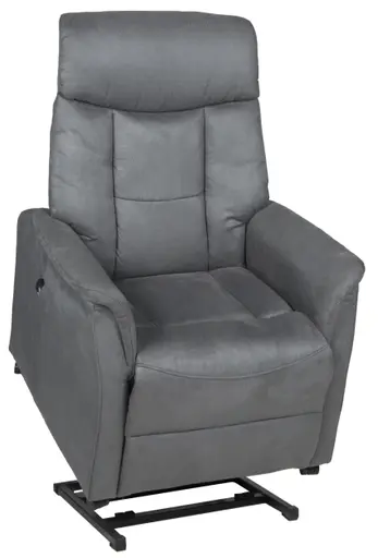 TV-Sessel - inkl. Sitzheizung, Aufstehhilfe, Relaxfunktion, Microfaser, Anthrazit