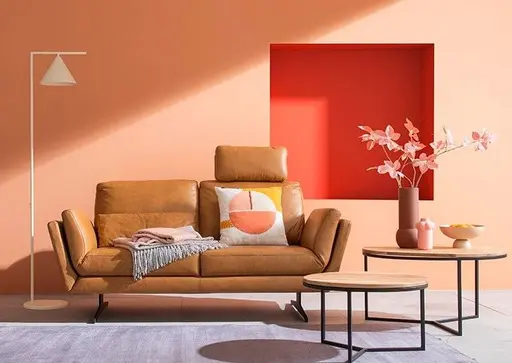 Couchtisch Joan 1 -  LBH ca. 80x80x41,5 cm, Asteiche massiv, Gestell schwarz