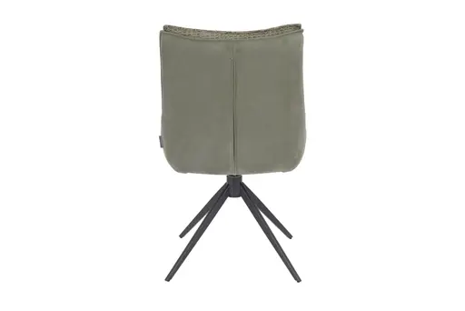 Stuhl MANDY - drehbar, Stoff, Grün