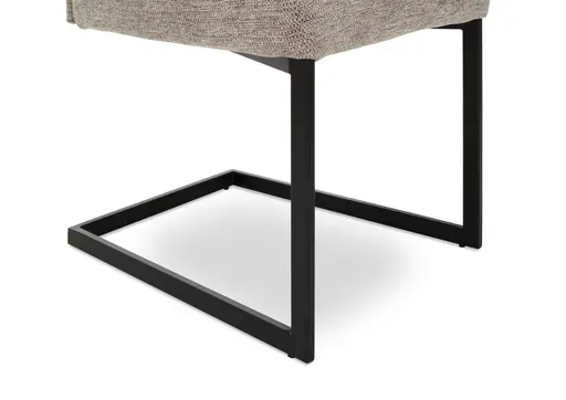 Freischwinger MAGGIE - Stoff, Kaffee