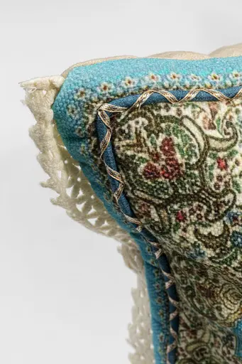 Deko-Kissen - LB ca. 60x40 cm,  Ornament, Grau