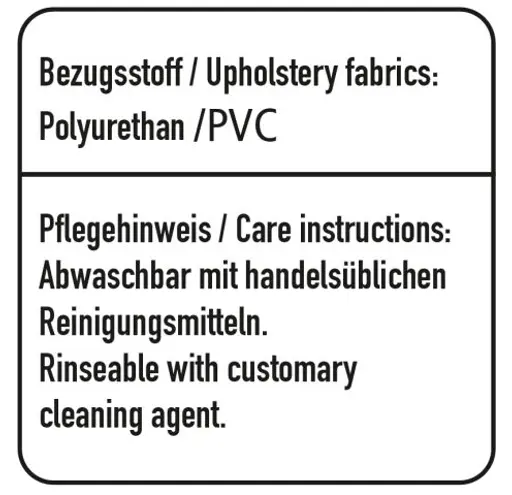 Drehstuhl - drehbar, höhenverstellbar, Stoff, Schwarz