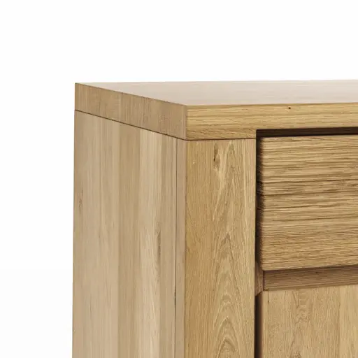 Sideboard Bakersfield - Schublade geschroppt, Asteiche massiv, geölt
