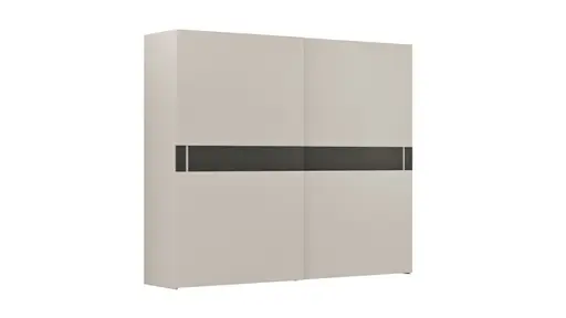 Schiebetürenschrank Loretto - B ca. 280 cm, Lack matt, Perlmutt